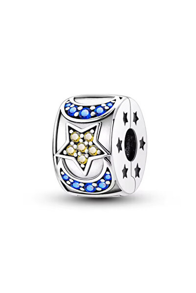 Fubena Moon and Star Clip Charm