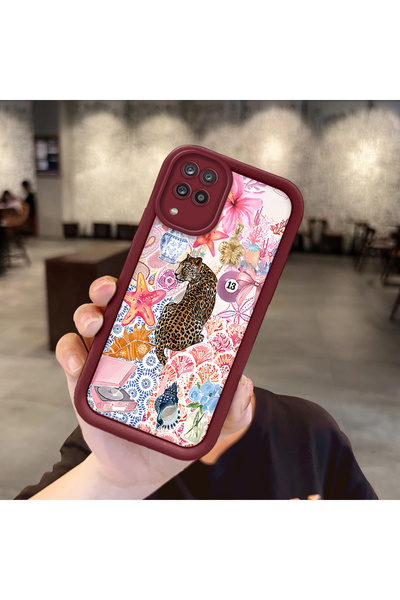 Hontinga حافظة هاتف ملونة أنيقة من مادة السيليكون المتوافقة مع هاتف سامسونج ج...