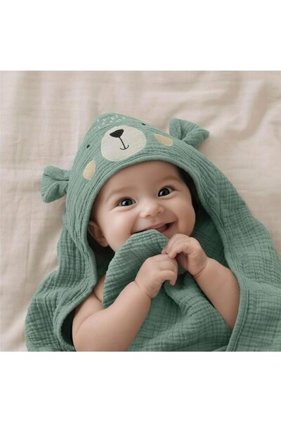 Generic منشفة أطفال بغطاء للرأس من يو آند هوم