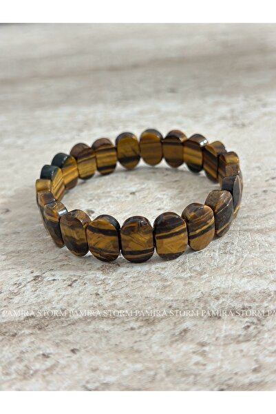 SPECIAL CUT KAPLANGÖZÜ NATURAL STONE WRISTBAND - SQUARE KAPLANGÖZÜ