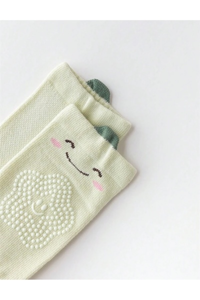 Moory Yeşil Desenli Yumuşak Emekleme Dizliği 0-1 Yaş Bebekler için Diz Koruyu...