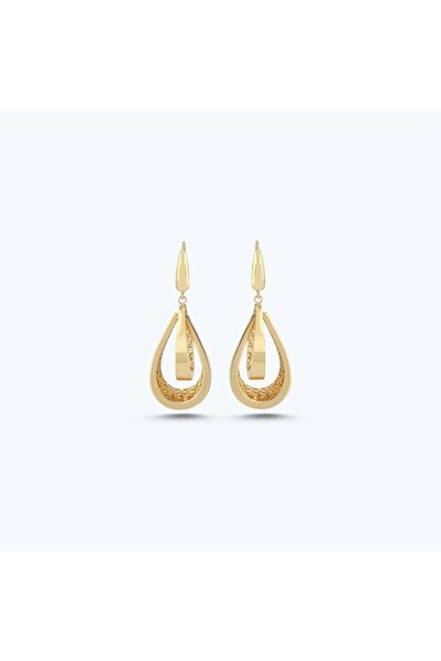 Altınbaş Altın Sallantılı Damla Küpe