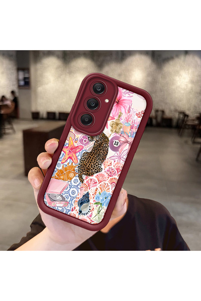 Hontinga حافظة هاتف ملونة أنيقة من مادة السيليكون المتوافقة مع هاتف سامسونج ج...