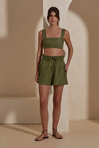 Dahlia Bianca Asia Keten Şort