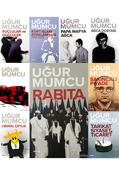 Um:Ag Yayınları UĞUR MUMCU 9 KİTAP SET RABITA/KÜRT İSLAM AYAKLANMASI/AĞCA../L...