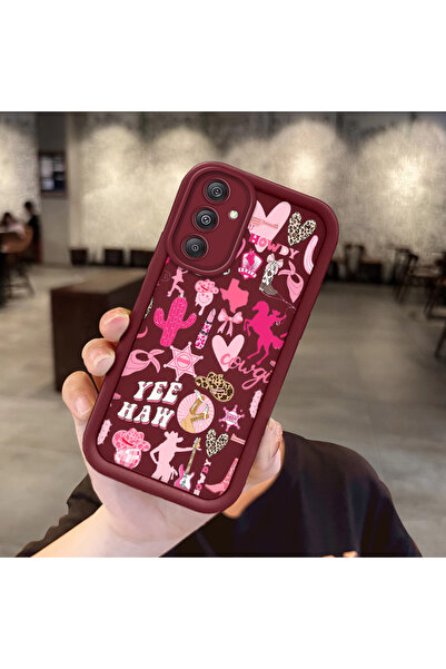 Hontinga حافظة هاتف سامسونج جالاكسي M34 5G متوافقة مع مادة السيليكون التي تمن...