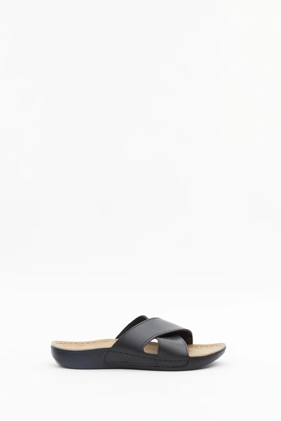 PAULMARK شباشب رجالية بحزام متقاطع – تصميم مريح وبسيط وأنيق يناسب القدم