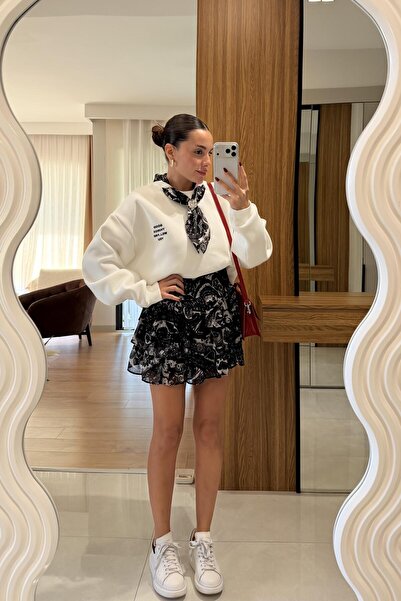 Gizem Ecemiş Fiorella Etnik Fırfırlı Etek