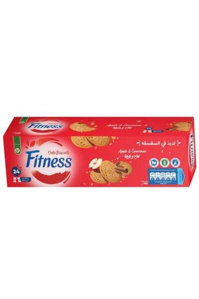FITNESS كوكيز الشوفان بالتفاح والقرفة - ابتداءً من 180 غرامًا