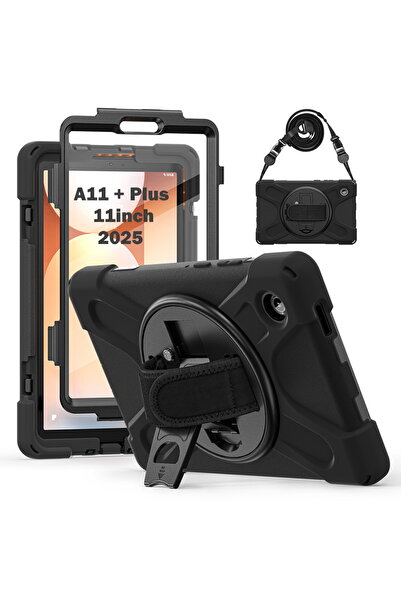 m.tk moveteck حافظة متوافقة مع تابلت سامسونج جالاكسي تاب A11+ بلس مقاس 11 بوصة، حماية كاملة مع حزام، درع دفاعي طراز Sm-X230