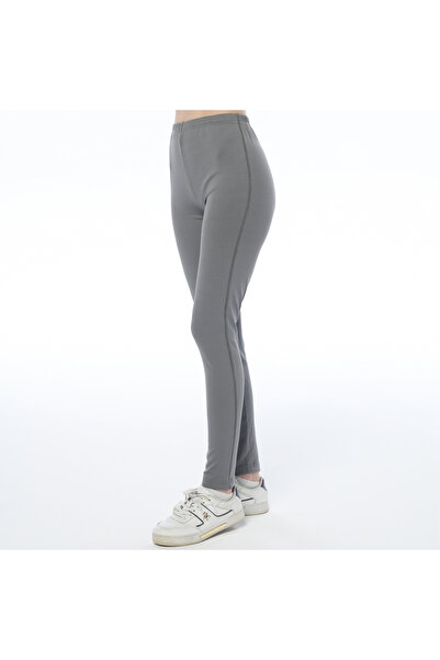 ASN concept Women's Corded Fabric Anthracite Color Knitted Leggings (with Plus Size Option)
