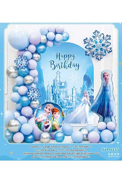 Generic Frozen Birthday Party Supplies Decorative Balloon Garland Arch Kit
