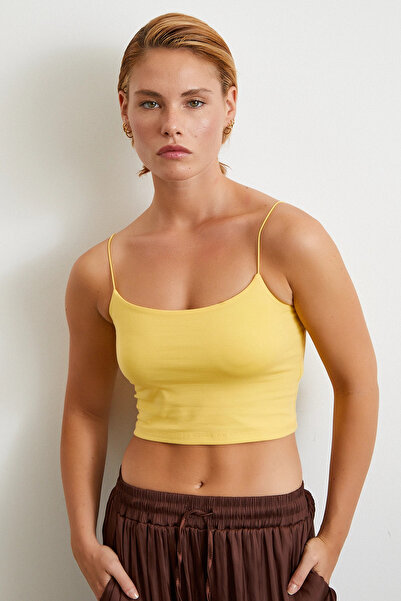 TRENDQUEL Λαστιχένιο λουράκι μπάλα κίτρινο