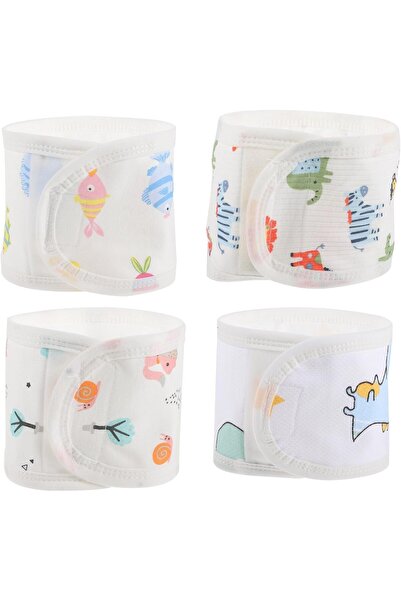 Generic أربطة قطنية للبطن للأطفال حديثي الولادة والرضع حتى عمر 12 شهرًا - أربطة لطيفة للحبل السري