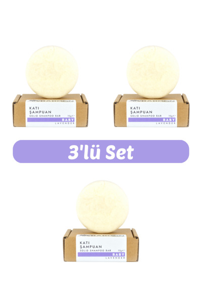 Baboon Natural Baboon Baby Katı Şampuan 3’lü Set | Bebek & Hassas Ciltler İçi...