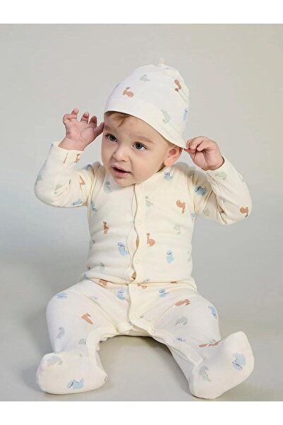 LC Waikiki V Yaka Printed Baby Boy Hospital Discharge Set (W5)