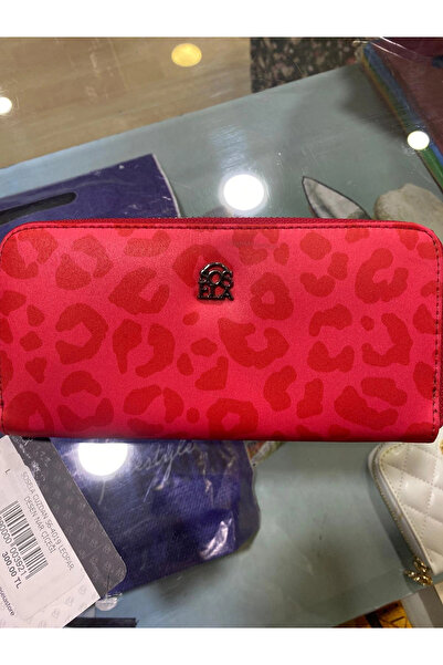 SOSELA Wallet 56-4019 Leopard Pattern Pomegranate Flower