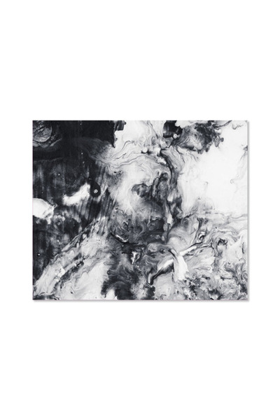 Printoot Abstract Marble Canvas Wall Art - Black White Modern Home Decor for ...