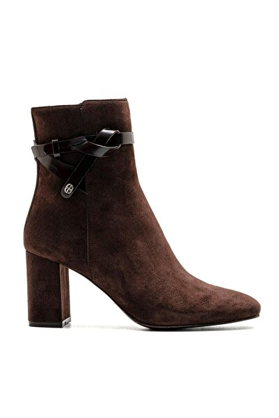 Sofia Baldi Sword Brown Suede Women's Heel Boots
