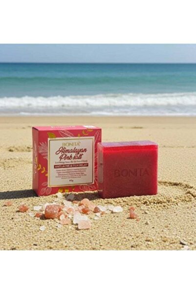 BONİTA Himalayan Pink Salt Brightening & Exfoliating Soap – For Smooth, Clear Skin