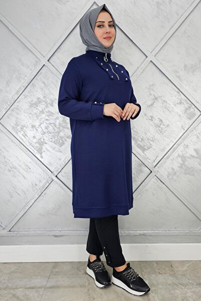 PYS KADIN ÇITÇIT FERMUAR DETAYLI TESETTÜR TUNİK