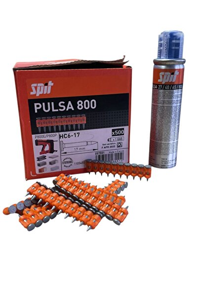 SPİT Pulsa 800 HC6-17 mm Beton Çivisi 500 Adet Çivi (Gaz Dahil)