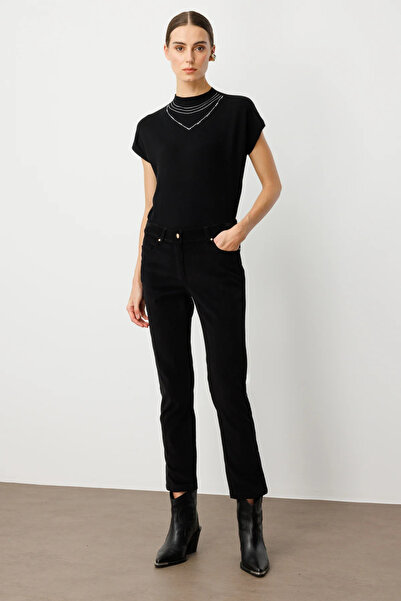 Ekol Pipe Leg Velvet Trousers 1049