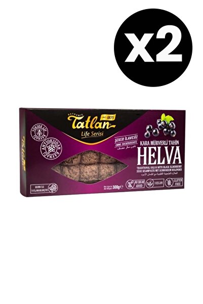 Tatlan 2'li Set Şeker Ilavesiz Antioksidan Içerikli Karamürverli Helva 300 gr