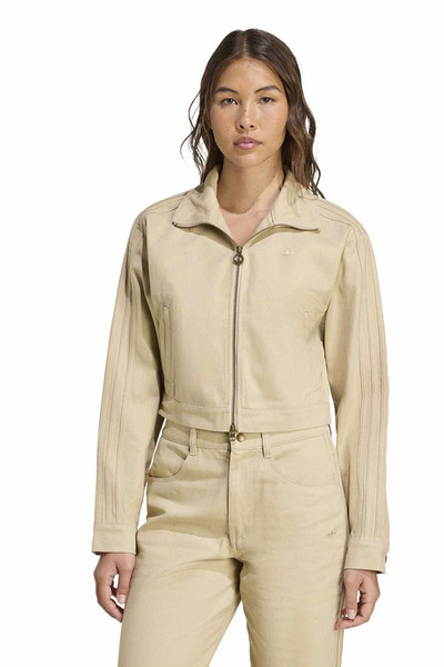 adidas Women's Casual Firebird Twill Short Sweatshirt Tt Jx7600