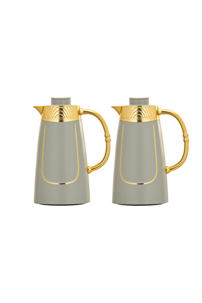 ALSAIF طقم ترمس رواف للقهوة وشاي قطعتين من السيف / تصميم أنيق يناسب جميع الأذ...