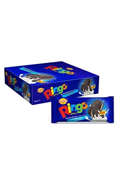FO Tishob Ringo – Chocolate Biscuit Filled with Vanilla Cream – 16 Pieces