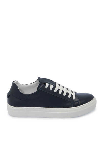 Tergan Lacivert Hakiki Deri Kadın Sneaker - K25S1AY68368-A31