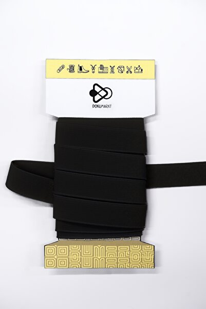 Dokumarkt 1.5 cm Elastic Webbing - Sandals & Shoes & Clothing & Pen Holder & Wrapping Elastic - 5 Meters