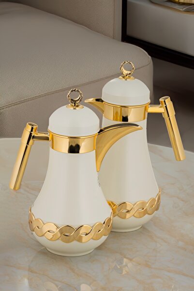 ALSAIF طقم ترمس جويلا للقهوة وشاي قطعتين من السيف / تصميم أنيق يناسب جميع الأ...