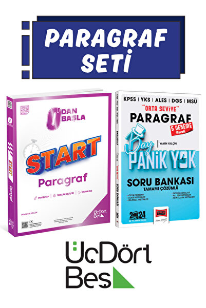 Üç Dört Beş Yayıncılık 0'dan Başla Start Paragraf Soru Bankası+Paragraf Soru ...