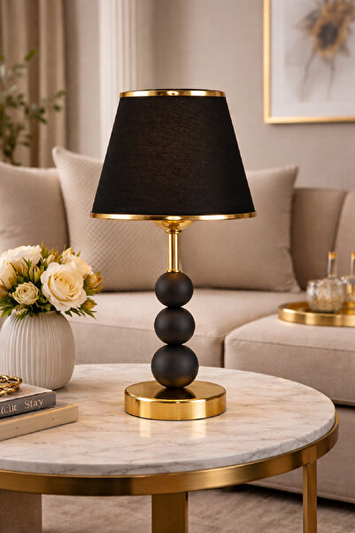 571 Store J Sersi̇ Table Lamp Decorative Lamp with Metal Legs and Fabric Head...