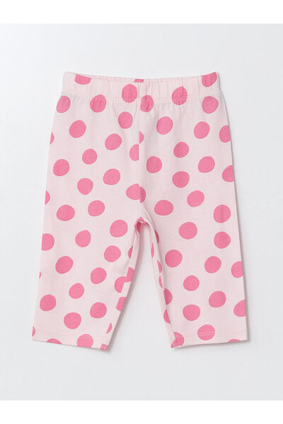 LC Waikiki Özmarka New Season Elastic Waist Polka Dot Baby Girl Leggings