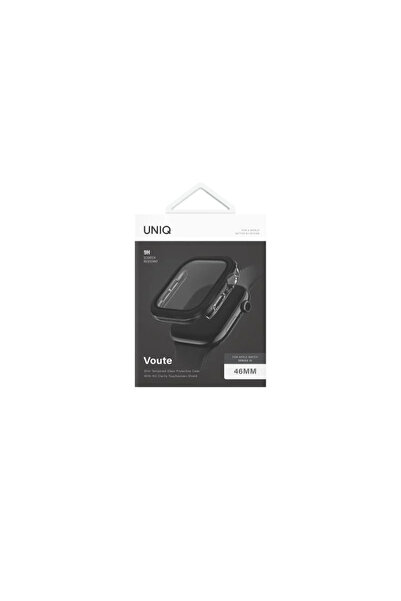 uniq Unique - Apple Watch Case with Screen Protector, 46mm - Black