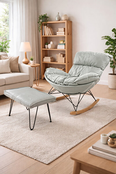 SADANHOME Leather rocking chair for relaxation