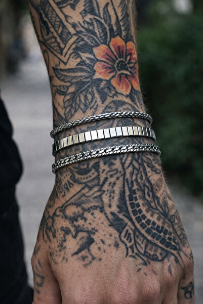 Naviforce 3 Pcs Steel Bracelet Set Combination Men's Steel Bracelet Father's ...