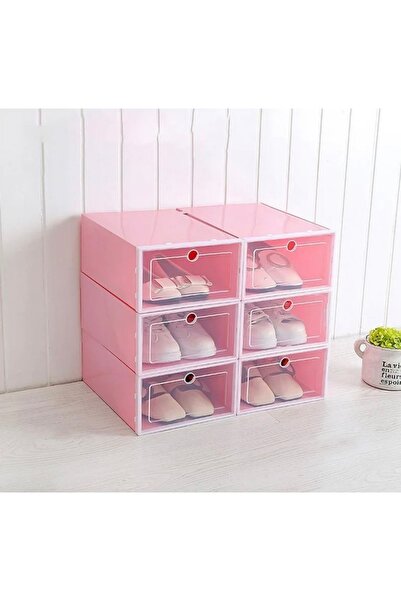 cc bin shihon صندوق ترتيب الاحذية مجموعة 6 قطعة بلاستيك قابل للطي