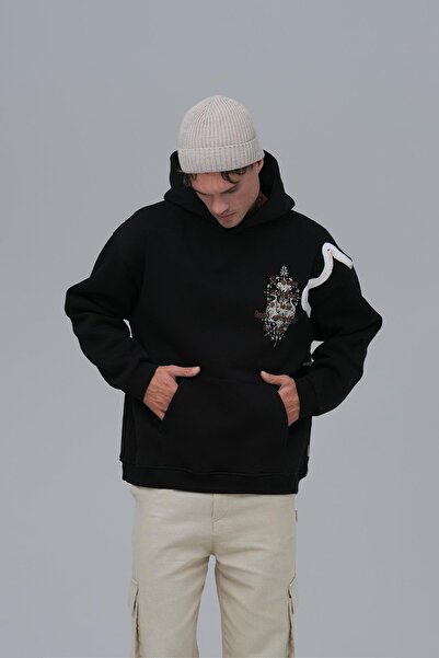 SAW Urbanity Nothing to Lose Oversize Sweatshirt Erkek Siyah
