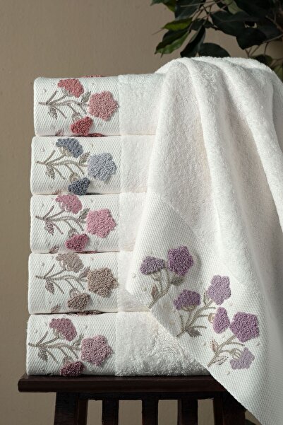 Fiesta Tekstil 50x90 Angelina Süzene Bambu 6'lı Havlu