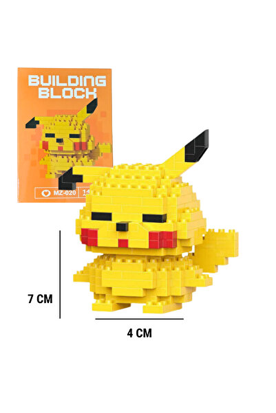 WUNİT Bricks Pikachu Pokemon Ailesi Karakter Figürü 3D Yapboz Puzzle Yapı Oyu...