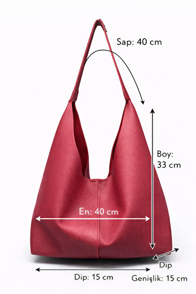 HBS Minimal Clamshell Natural Leather Inner Lining Shoulder Bag Shoulder Bag