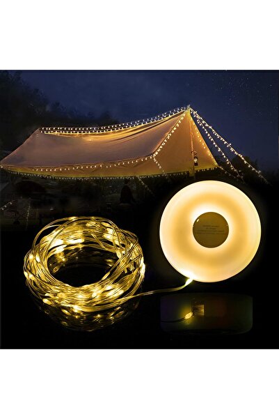 goldseaside Portable Camping String Lights, 2 in 1 USB Rechargeable Outdoor L...