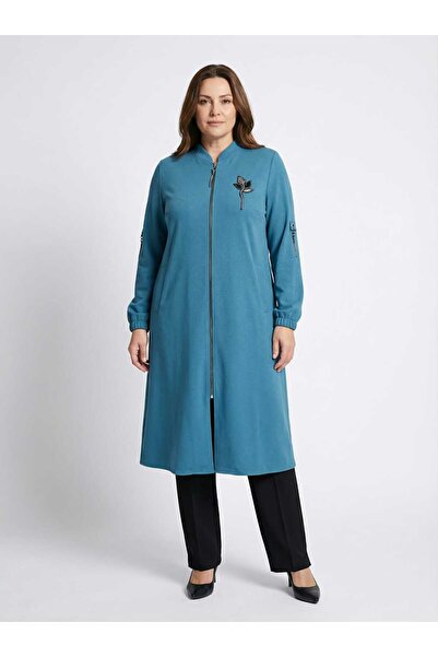 LOVE AEROBİK KETEN GÖZ NAKIŞ DETAYLI KAP