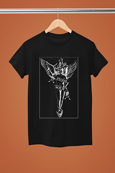 MAGORS Stone Sour the Rock Band Printed Cotton Short Sleeve Regular Fit Rock T-Shirt