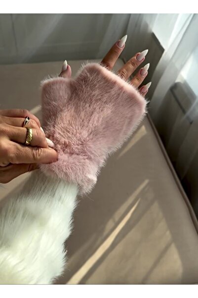 FUNDA AKIN Mi Luz Accessory Women's Cut-Out Plush Gloves