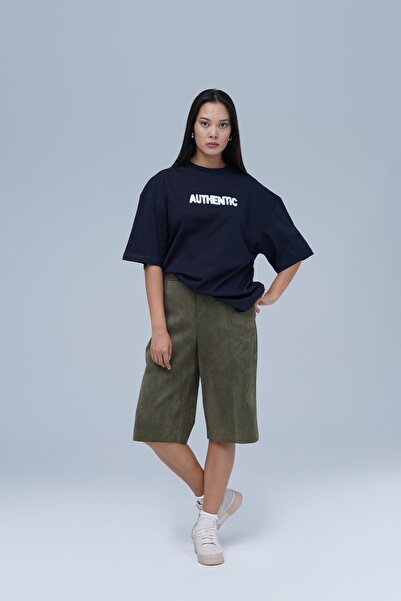 SAW Urbanity Authentic Oversize Tişört Kadın Lacivert